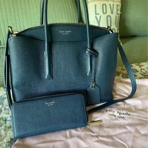 Kate spade margaux-large-satchel With Matching Wallet